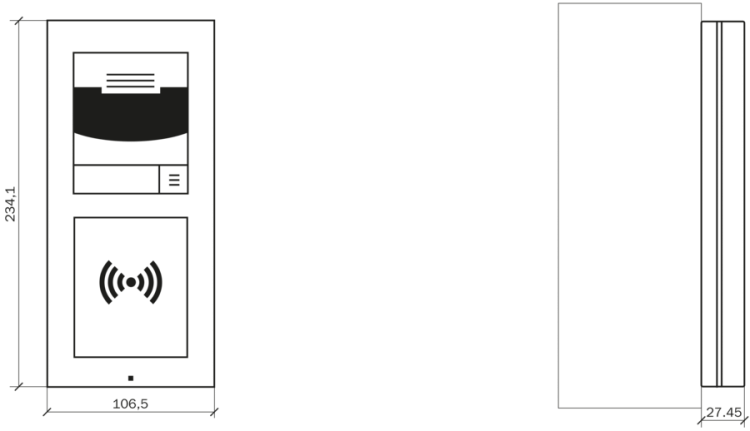 9155022 - Płyta czołowa do montażu natynkowego dla 2 modułów - wymiary.png