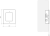 9155011 - Płyta czołowa do montażu podtynkowego dla 1 modułu - wymiary.png