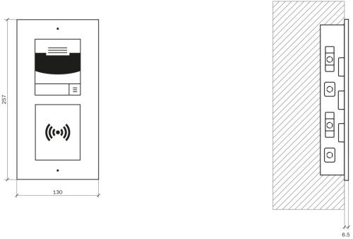 9155012 - Płyta czołowa do montażu podtynkowego dla 2 modułów - wymiary.png