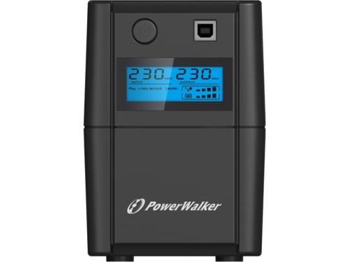 UPS POWERWALKER LINE-INTERACTIVE 650VA 2X 230V PL OUT, RJ11 IN/OUT, USB, LCD,-1151337