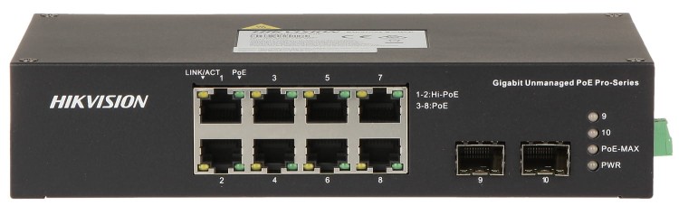 SWITCH PoE DS-3T0510HP-E/HS 8-PORTOWY + 2 x SFP Hikvision-1188160