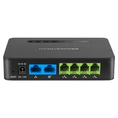 Grandstream HT814 – bramka VoIP – panel złączy