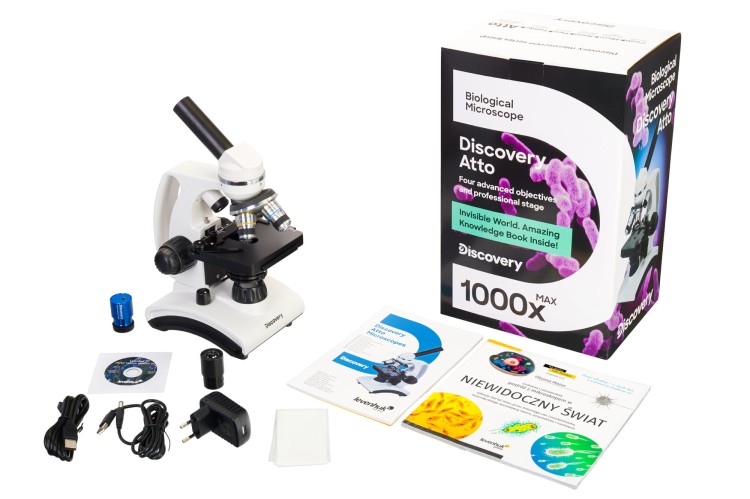 (PL) Mikroskop cyfrowy Discovery Atto Polar z książką-1430119