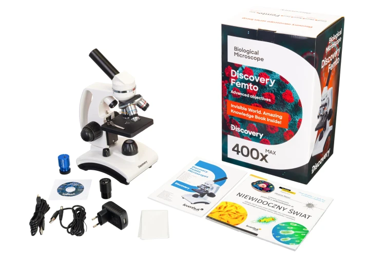 (PL) Mikroskop cyfrowy Discovery Femto Polar z książką-1430644