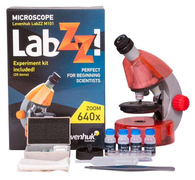 (PL) Mikroskop Levenhuk LabZZ M101 Orange\Pomarańcza-1443390