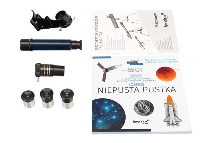 (PL) Teleskop Discovery Sky T76 z książką-1432859