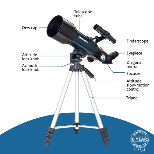 (PL) Teleskop Discovery Sky Trip ST70 z książką-1433270