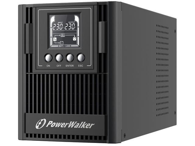 UPS POWERWALKER VFI 1000 AT FR ON-LINE 1000VA 3X 230V PL USB-B RS-232 LCD TOWER EPO-1151479