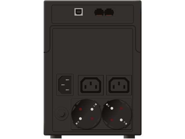 UPS POWERWALKER VI 1200 SHL LINE-INTERACTIVE 1200VA 2X SCHUKO 2X IEC C13 USB-B LCD-1151200