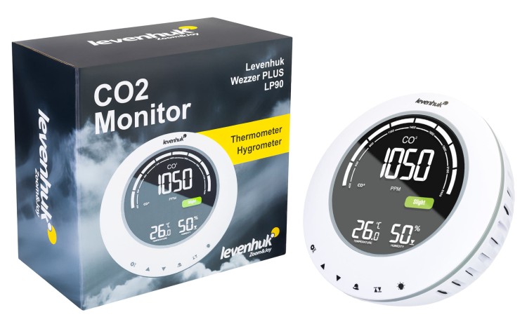 Miernik stężenia CO2 Levenhuk Wezzer PLUS LP90-1452660