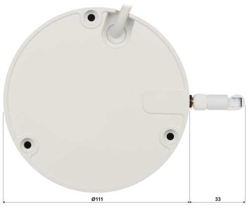 KAMERA WANDALOODPORNA IP IPC-HDBW1230DE-SW-0360B Wi-Fi - 1080p 3.6mm DAHUA-1319355