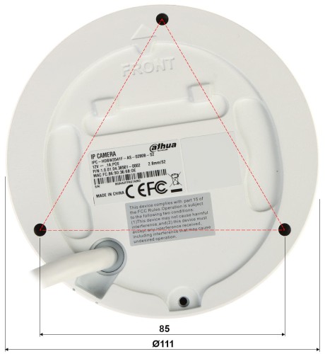 KAMERA WANDALOODPORNA IP IPC-HDBW3541F-AS-0280B-S2 - 5Mpx 2.8mm DAHUA-1446569