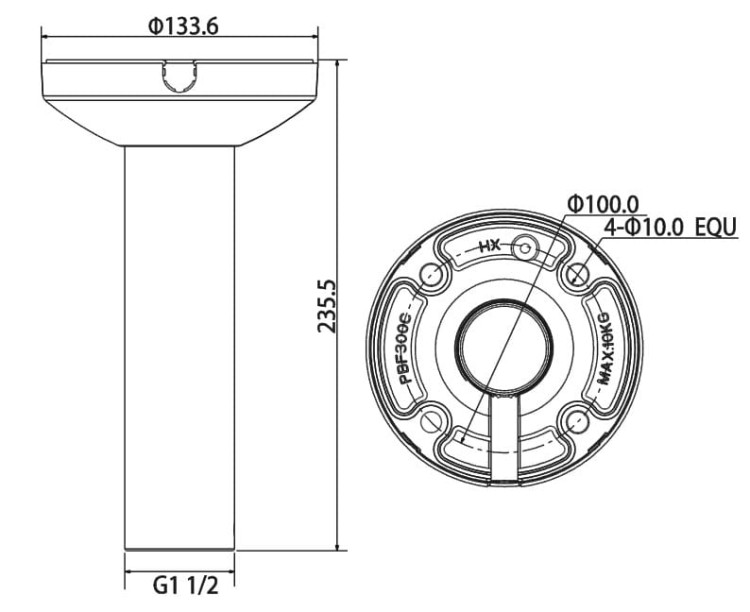 UCHWYT KAMERY PFB300C DAHUA-1349751