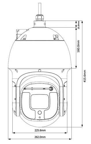 KAMERA IP SZYBKOOBROTOWA ZEWNĘTRZNA SD8A840-HNF-PA - 8.3Mpx, 4K UHD, 5.6... 223mm DAHUA-1323960