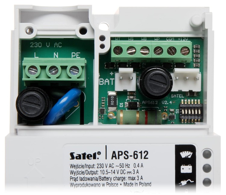 ZASILACZ BUFOROWY IMPULSOWY APS-612 SATEL-1347774