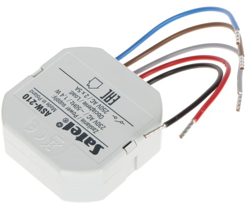 BEZPRZEWODOWY DWUKANAŁOWY STEROWNIK 230V AC ASW-210 ABAX/ABAX2 SATEL-1338760