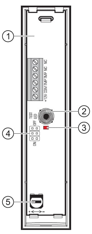 CZUJKA AKUSTYCZNA ZBICIA SZKŁA MAGENTA SATEL-1352871