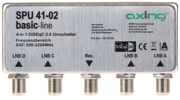 PRZEŁĄCZNIK SPU-41-02 DiSEqC 2.0AXING-1344629