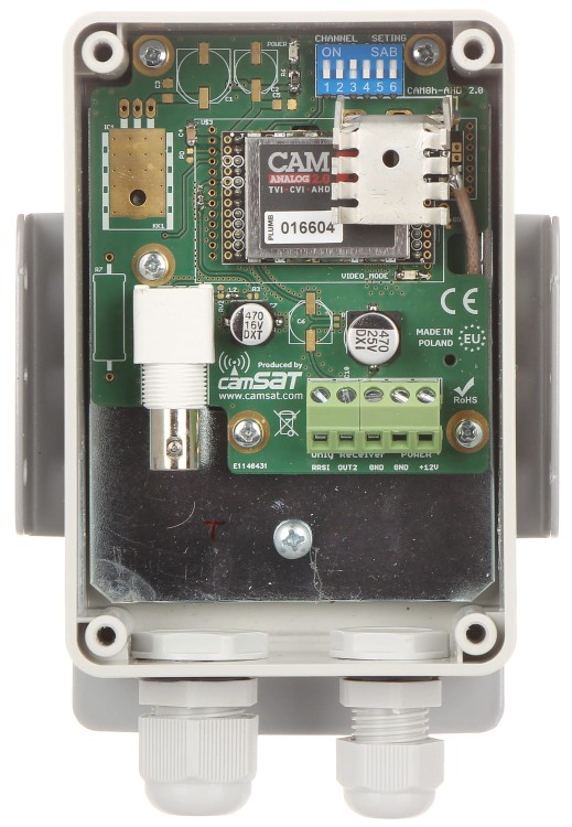 ZESTAW DO TRANSMISJI BEZPRZEWODOWEJ 5.8 GHz CAM-ANALOG-2.0 KOMPLET TXRX-1335362