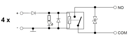 MODUŁ PRZEKAŹNIKOWY ZWIERNY PK4-24-ZD DELTA-1351765