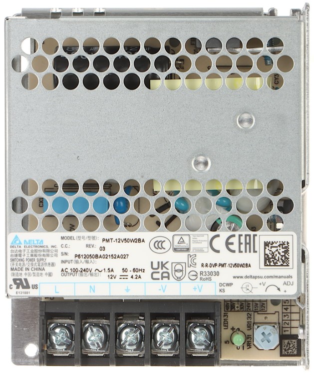 ZASILACZ IMPULSOWY PMT-12V50W2BA Delta Electronics-1319486