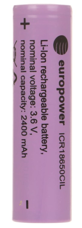 AKUMULATOR LI-ION BAT-ICR18650CIL/EP 3.6V EUROPOWER-1469670