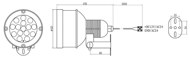 ZEWNĘTRZNY REFLEKTOR PODCZERWIENI LIR-IC88 IR LAB-1347329