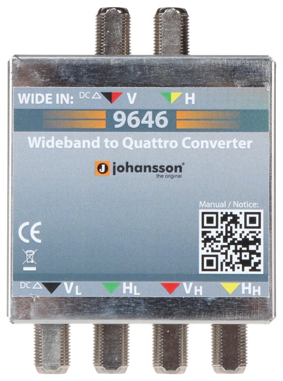KONWERTER SYGNAŁU WIDEBAND NA QUATTRO MS-9646 JOHANSSON-1344113