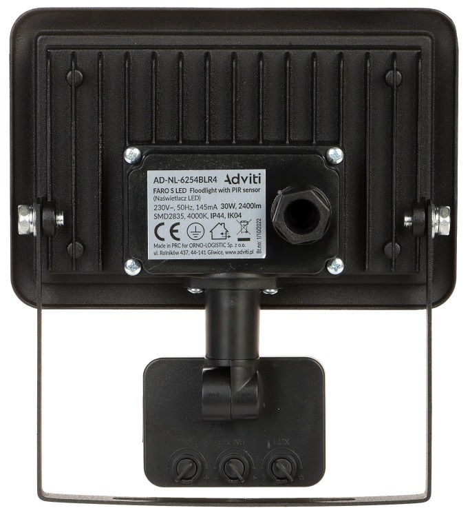 REFLEKTOR LED Z CZUJNIKIEM RUCHU AD-NL-6254BLR4 ADVITI-1469486