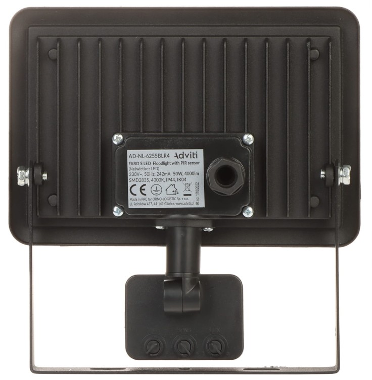 REFLEKTOR LED Z CZUJNIKIEM RUCHU AD-NL-6255BLR4 ADVITI-1469449
