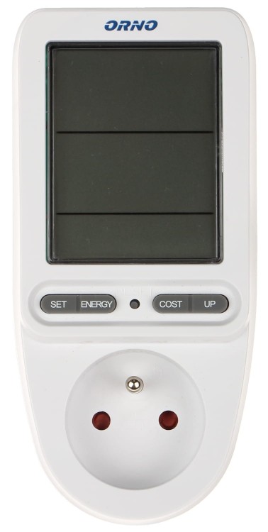 WATOMIERZ, KALKULATOR ENERGII Z WYŚWIETLACZEM LCD OR-WAT-435 ORNO-1335154