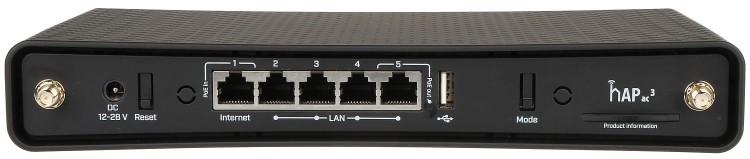 ROUTER RB-D53IG-5HACD2HND-HAP-AC3 2.4GHz, 5GHz 300Mb/s + 867Mb/s MIKROTIK-1331827