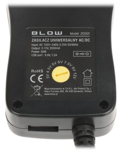 ZASILACZ IMPULSOWY 3-12V/2A/BL USB-1445821