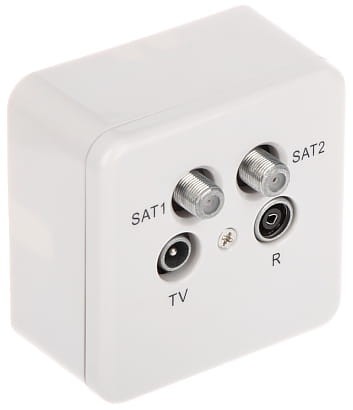 GNIAZDO KOŃCOWE GAR-SAT/2F-SIG R-TV SAT-1355110