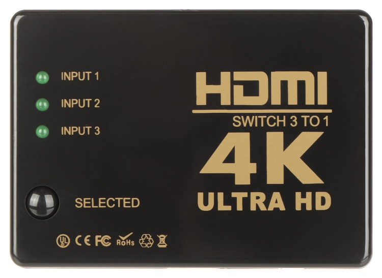PRZEŁĄCZNIK HDMI-SW-3/1-IR-4K-1518050