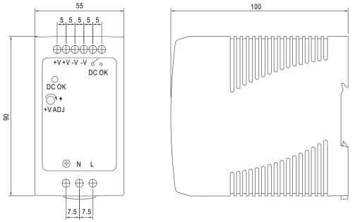 ZASILACZ IMPULSOWY MDR-100-12-1332186