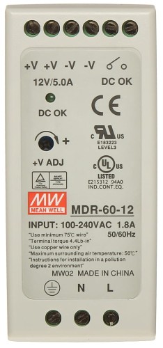 ZASILACZ IMPULSOWY MDR-60-12-1351003