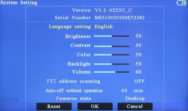 MONITOR AHD, HD-CVI, HD-TVI, PAL MS-ACT50-4K 5"-1333289