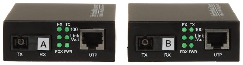 MEDIA KONWERTER JEDNOMODOWY   OM1-SM KOMPLET TXRX-1347263