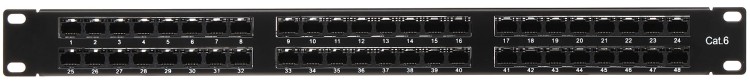 PATCH PANEL RJ-45 PP-48/RJ/6C-1348505