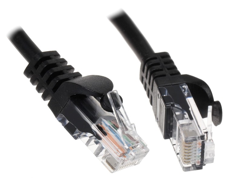 PATCHCORD RJ45/0.2-BLACK 0.2m-1348580