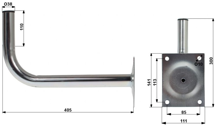 UCHWYT MUROWY UML-38L40-1353496