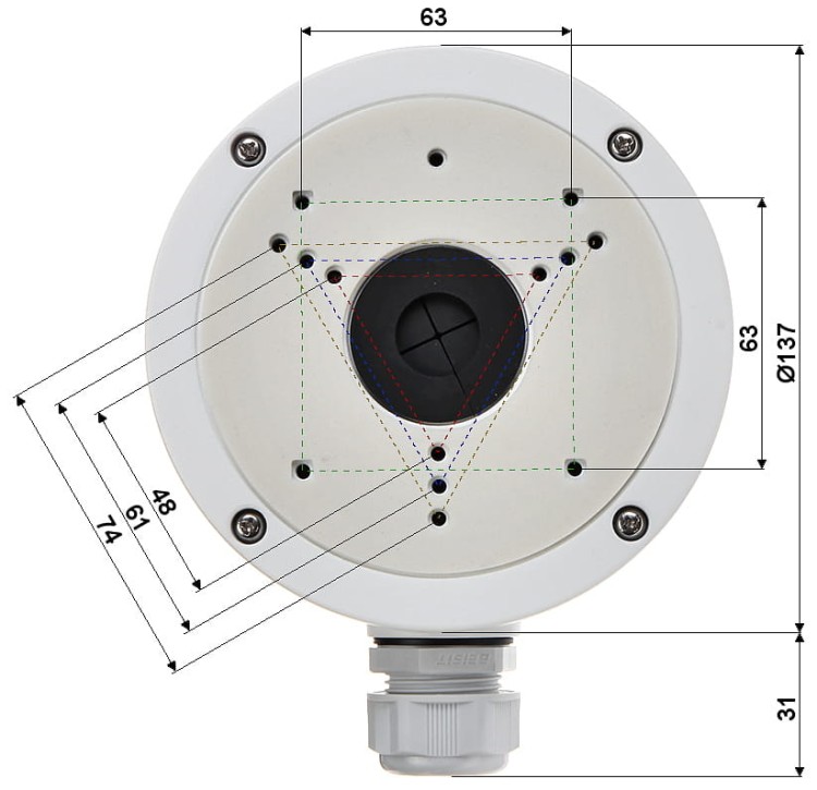 UCHWYT DO KAMER KULISTYCH DS-1280ZJ-S Hikvision-1346174