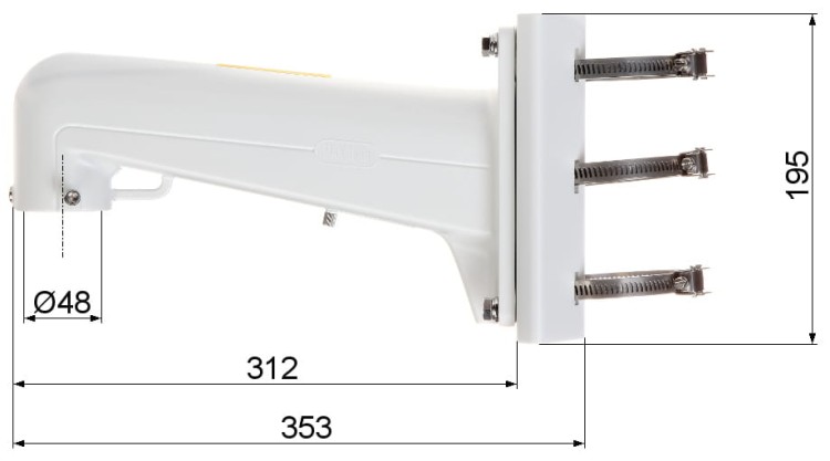 UCHWYT NA SŁUP DS-1602ZJ-POLE Hikvision-1346197