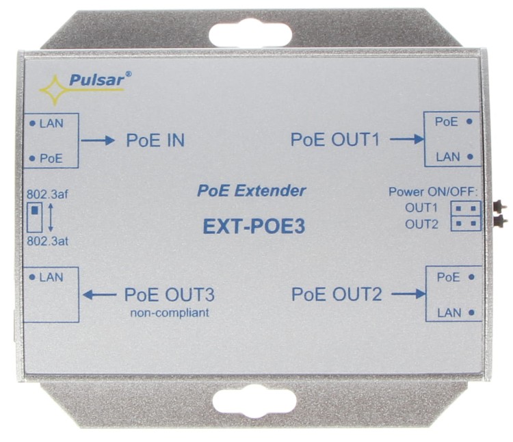 EXTENDER ETHERNET+PoE EXT-POE3 PULSAR-1338284