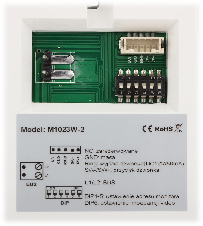 PANEL WEWNĘTRZNY M1023W-2 VIDOS-1333495