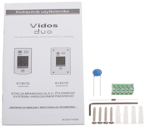 WIDEODOMOFON S1301D VIDOS-1342391