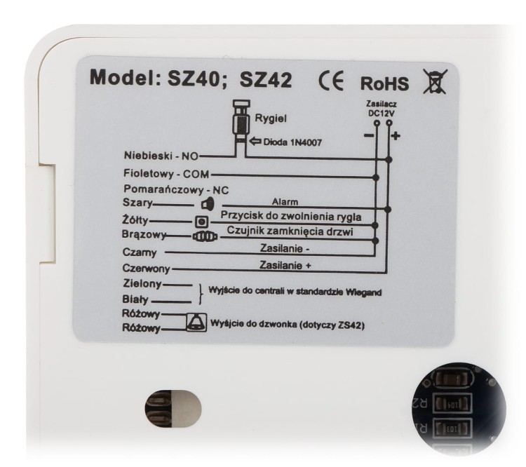 ZAMEK SZYFROWY ZS40W VIDOS-1341818