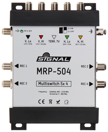 MULTISWITCH MRP-504 5 WEJŚĆ/4 WYJŚCIA SIGNAL-1341126