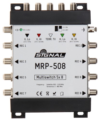 MULTISWITCH MRP-508 5 WEJŚĆ / 8 WYJŚĆ SIGNAL-1341130